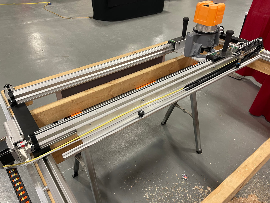 RGS - Motorized CNC Flattening Router Sled Table for Woodworking
