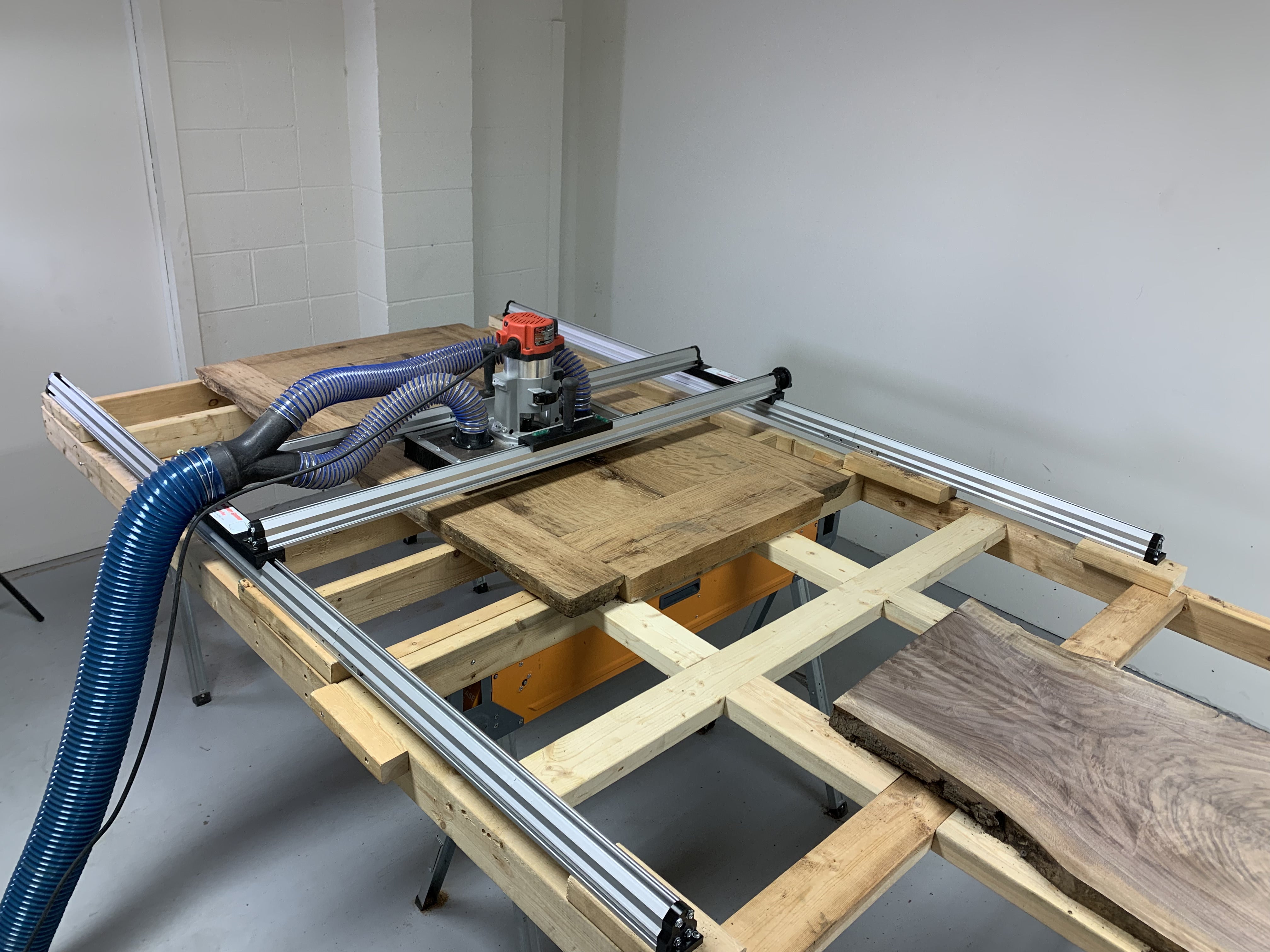 Router Gantry System - 48” x 72” Slab Flattening Table | TrueTrac