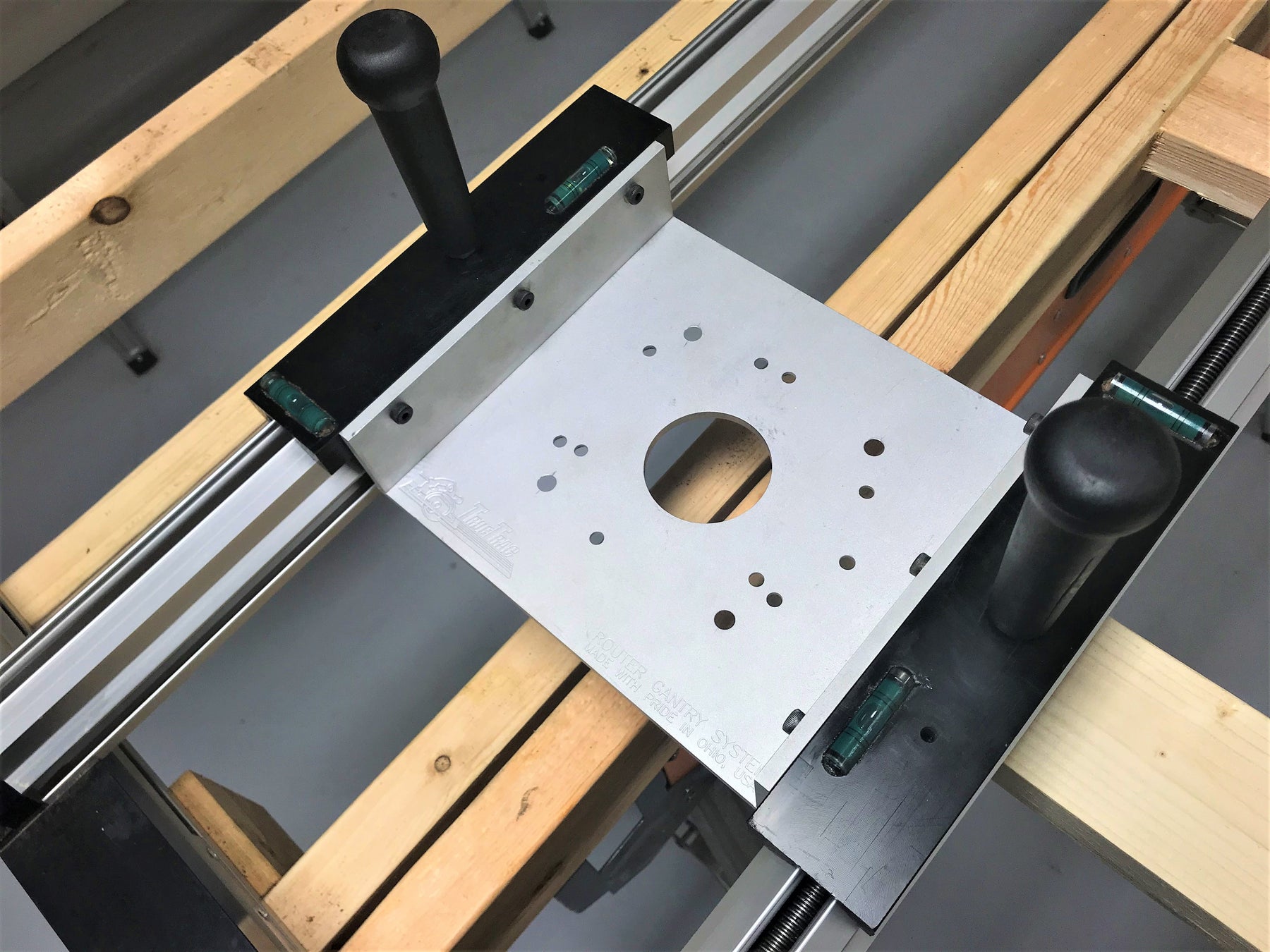 Mill Router Frame RGS 48” x 48” Slab Mill - Router Flattening Jig - TrueTrac
