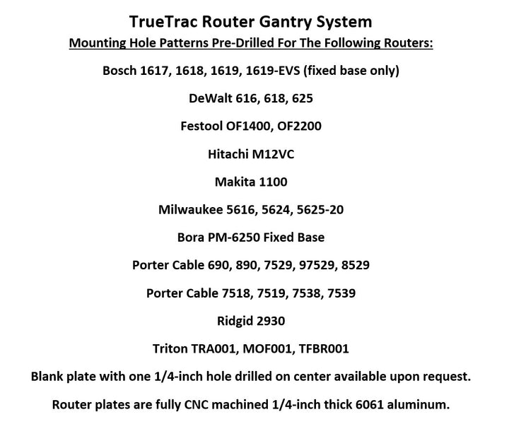 Router Gantry System - 22” x 96” Router Flattening Jig | TrueTrac